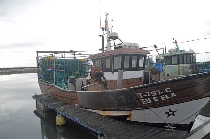 Embarcação de pesca atracada na Ria Formosa